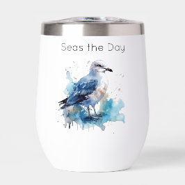 Ocean Breeze: Waterverf Zeemeeuw