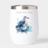 Ocean Breeze: Waterverf Zeemeeuw (Achterkant)