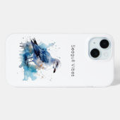 Ocean Breeze: Waterverf Zeemeeuw Case-Mate iPhone Case (Achterkant (horizontaal))