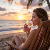 Ocean Breeze: Waterverf Zeemeeuw Glas