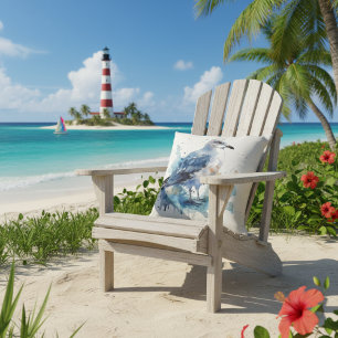 Ocean Breeze: Waterverf Zeemeeuw Kussen
