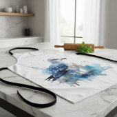 Ocean Breeze: Waterverf Zeemeeuw Schort