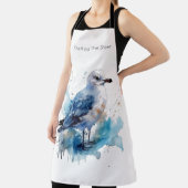 Ocean Breeze: Waterverf Zeemeeuw Schort (Insitu)