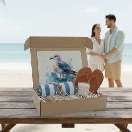 Ocean Breeze: Waterverf Zeemeeuw Snijplank