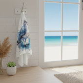 Ocean Breeze: Waterverf Zeemeeuw Theedoek