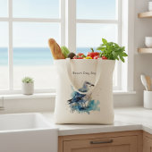 Ocean Breeze: Waterverf Zeemeeuw Tote Bag