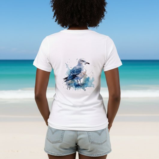Ocean Breeze: Waterverf Zeemeeuw Tri-Blend Shirt