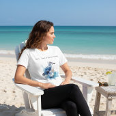 Ocean Breeze: Waterverf Zeemeeuw Tri-Blend Shirt