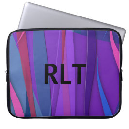 Ocean Breezes Monogrammed Laptop Sleeve