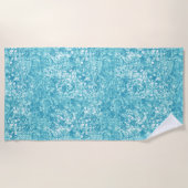 Ocean Bubbles and Currents, Blue Beach Towel Strandlaken (Voorkant)