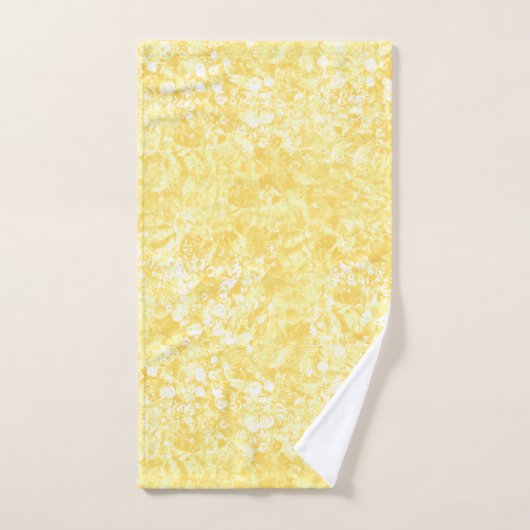 Ocean Bubbles & Current Yellow Towel Set Bad Handdoek (Handdoek)