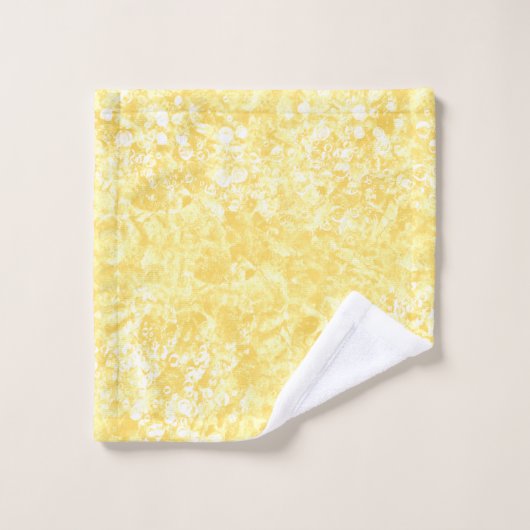 Ocean Bubbles & Current Yellow Towel Set Bad Handdoek (Wasdoekje)