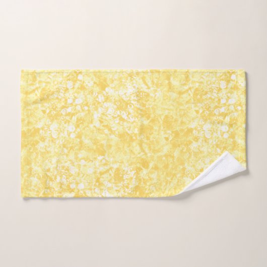 Ocean Bubbles & Current Yellow Towel Set Bad Handdoek (Handdoek)