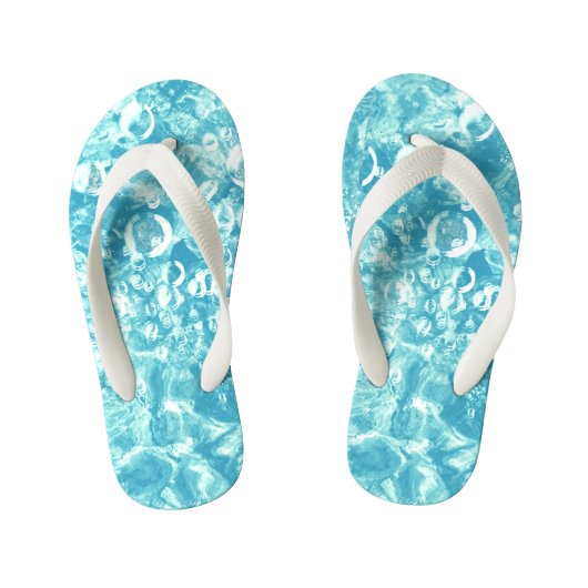 Ocean Bubbles & Currents Kinder Paar of Teenslippe Kinder Teenslippers (Voetbed)