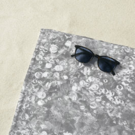 Ocean Bubbles & Currents Silver Beach Towel Strandlaken