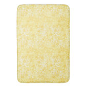 Ocean Bubbles & Currents Yellow Bath Mat (Voorkant Verticaal)