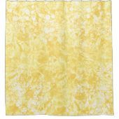 Ocean Bubbles & Currents Yellow Shower Curtain Douchegordijn (Voorkant)
