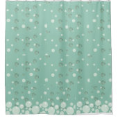 Ocean Bubbles Green Curtain Douchegordijn (Voorkant)