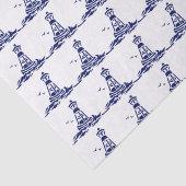 Ocean Buoy en Seagulls DIY Kleuren Blauw Tissuepapier (Detail)