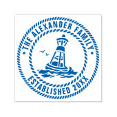 Ocean Buoy Gulls Familienaam Datum Estd Rope Lijst Zelfinktende Stempel (Design)