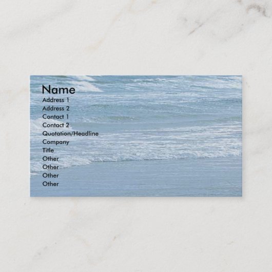 Ocean Business Profile Card Visitekaartje (Voorkant)
