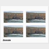 Ocean Carved Wonders Rechthoekige Sticker (Vel)