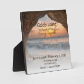 Ocean Cave Beach Celebration of Life Fotoplaat (Voorkant)