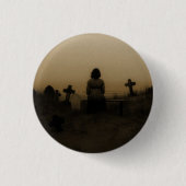 Ocean cemetery ronde button 3,2 cm (Voorkant)