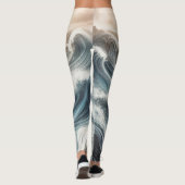 Ocean Chaos Sunset Yoga Leggings (Achterkant)
