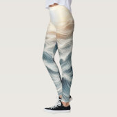 Ocean Chaos Sunset Yoga Leggings (Links)