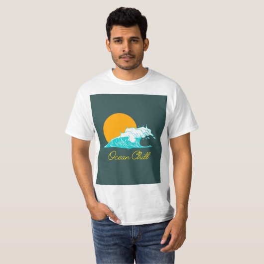 Ocean Chill Vibes T-shirt (Voorkant volledig)