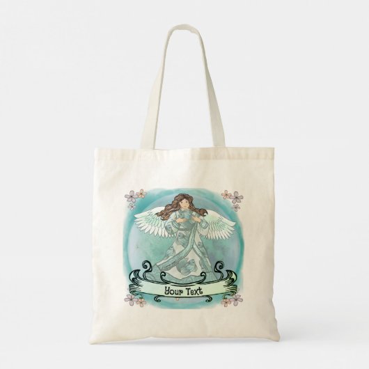 Ocean Christelijk angel Canvas tas (Achterkant)