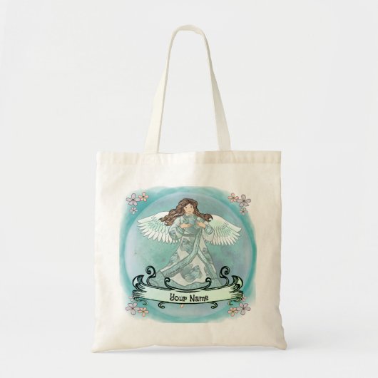 Ocean Christelijk angel Canvas tas (Voorkant)