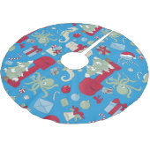 ocean christmas octopus mailbox santa jellyfish kerstboom rok (Gekanteld)