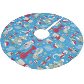 Ocean Christmas zeemeermin zeepaardje Santa Jellyf Kerstboom Rok (Gekanteld)