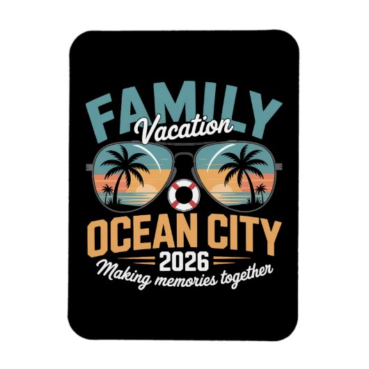 Ocean City Beach Magneet (Verticaal)