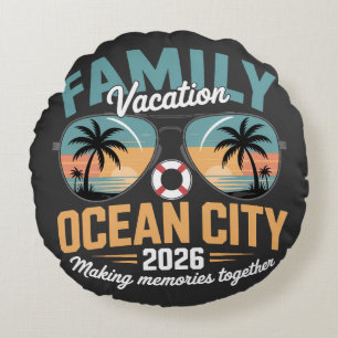 Ocean City Beach Rond Kussen