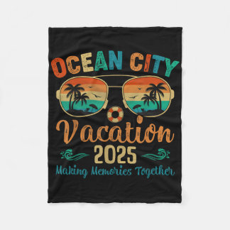 Ocean City Beach Vacation 2025 Friends Family Summ Fleece Deken