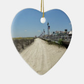 Ocean city Boardwalk Keramisch Ornament (Rechts)