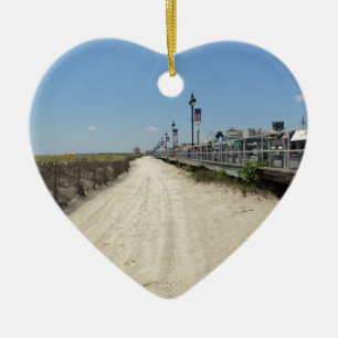 Ocean city Boardwalk Keramisch Ornament