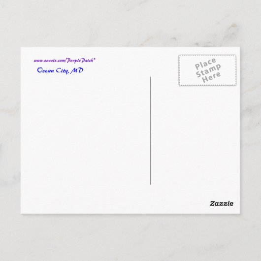 Ocean City Briefkaart (Achterkant)