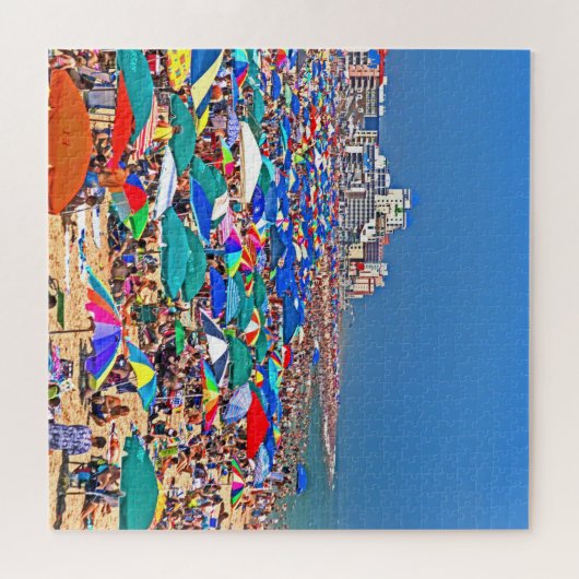 Ocean City Crowded Beach Legpuzzel (Horizontaal)