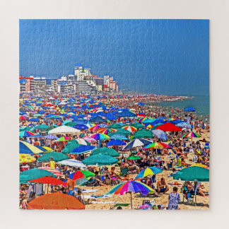 Ocean City Crowded Beach Legpuzzel