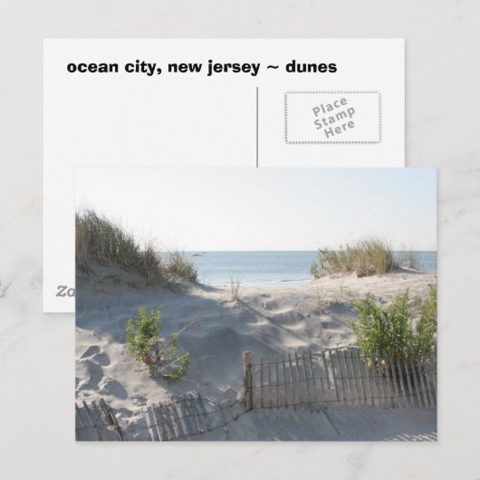 Ocean City Dunes Briefkaart (Voorkant / Achterkant)
