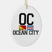 Ocean City. Keramisch Ornament (Rechts)