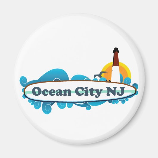 Ocean City. Magneet (Voorkant)