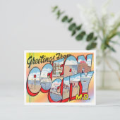 Ocean City, Maryland Big Letters Briefkaart (Staand voorkant)