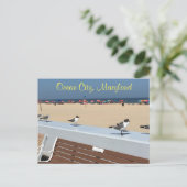 Ocean City Maryland Birds Briefkaart (Staand voorkant)