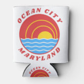 Ocean City Maryland Blikjeskoeler (Voorkant)