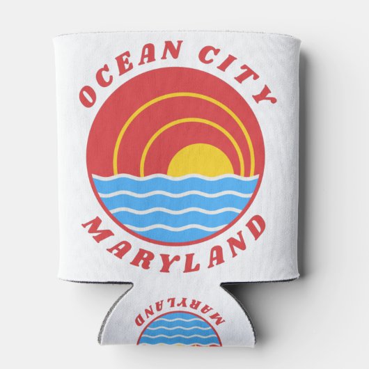 Ocean City Maryland Blikjeskoeler (Achterkant)